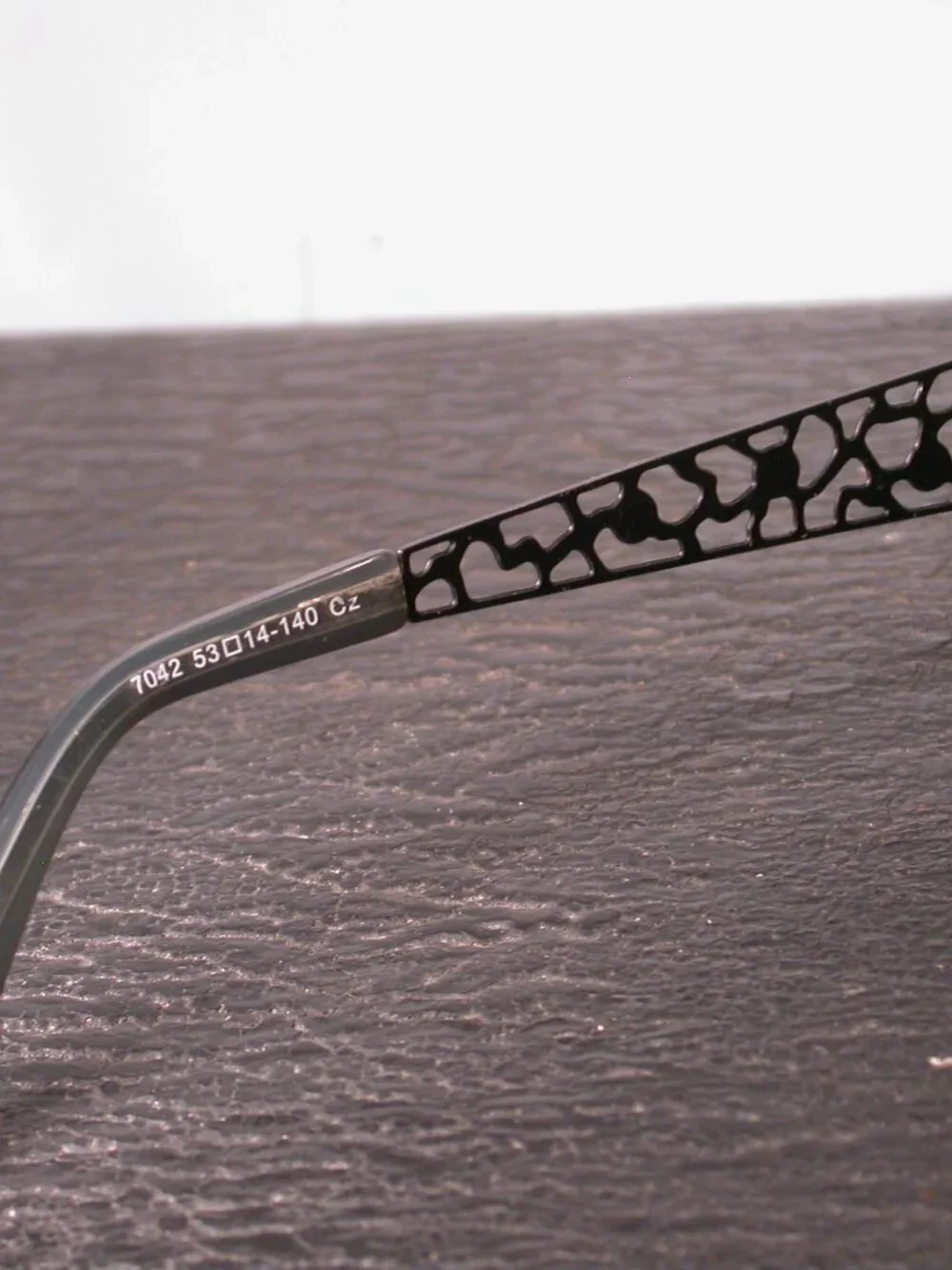 Mandalay Black Lattice and Diamond Eyeglasses Frames Made in Japan